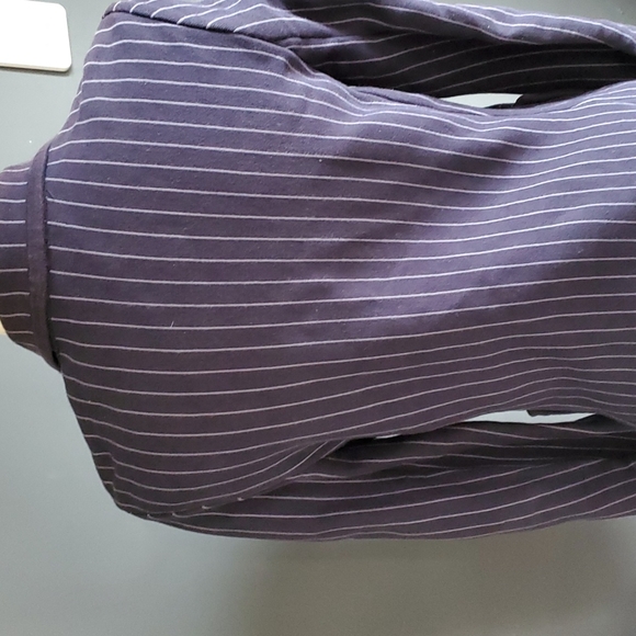 Nicole Farhi Corpcore   blue pinstripe Office Siren  Boardroom   blazer jacket… - Picture 7 of 16